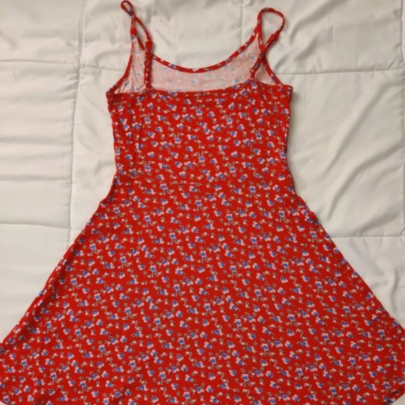 Red Floral Dress - Picture 2 of 2
